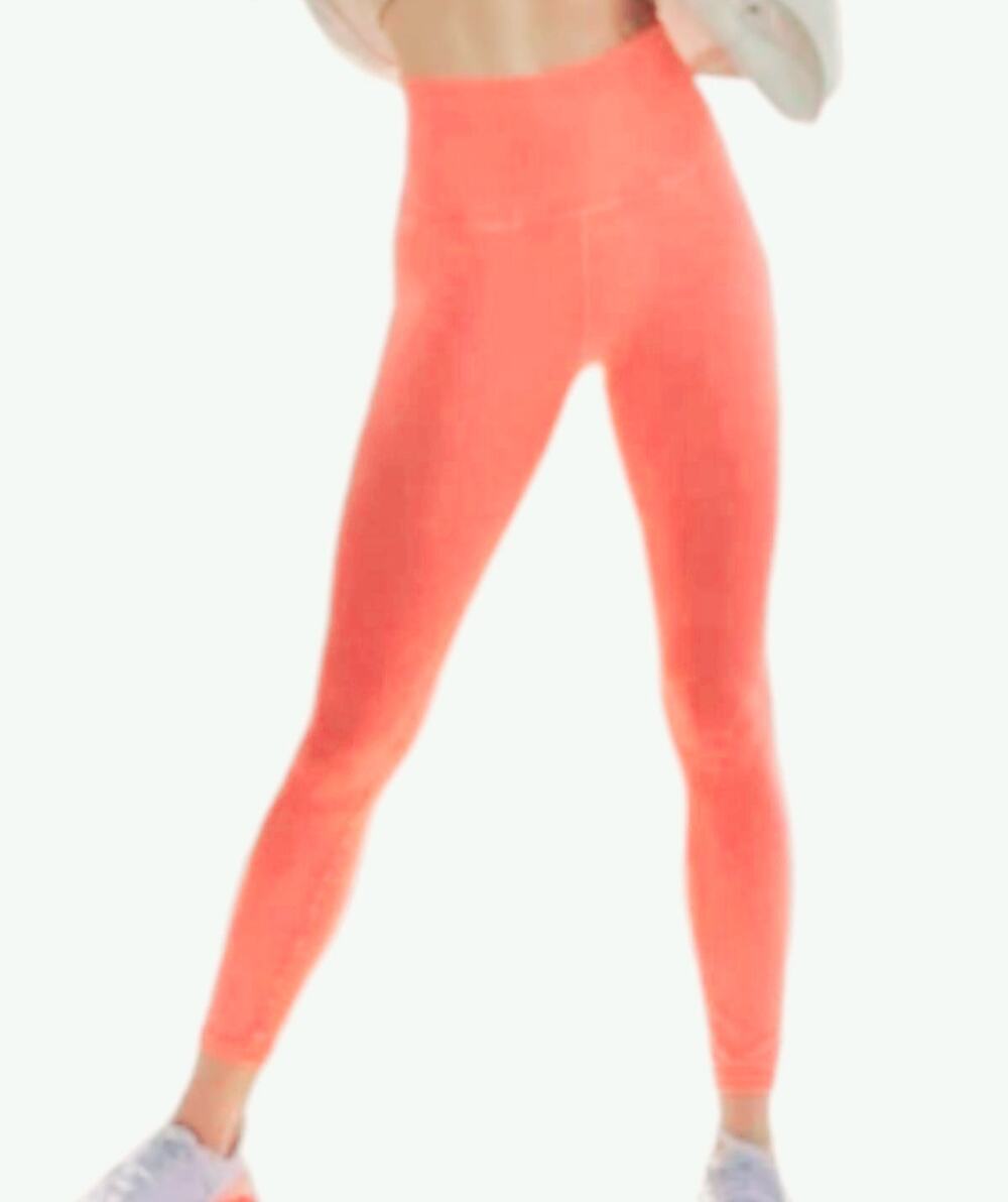 Free People Movement Good Karma Womens Coral Activewear Leggings Size M/L